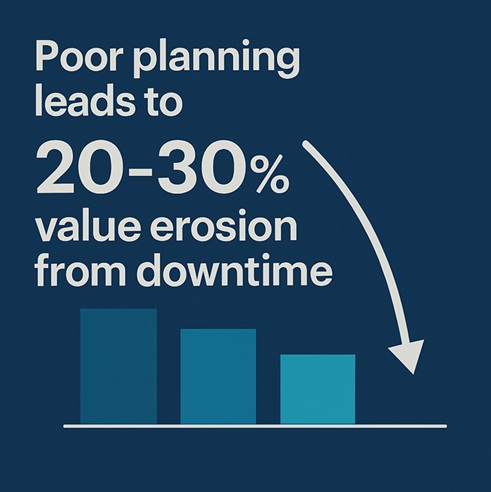 Poor planning leads to value erosion Poor planning leads to value erosion